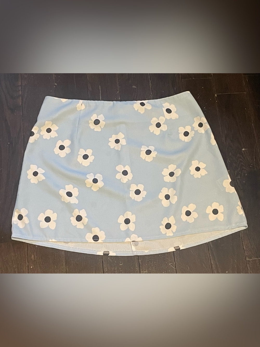 Princess Polly Light Blue Floral Mini Skirt
